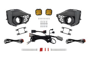 Ford Mustang Fog Lamp Kit - Diode Dynamics - SS3 Add-On Pro - Yellow - `24-`29